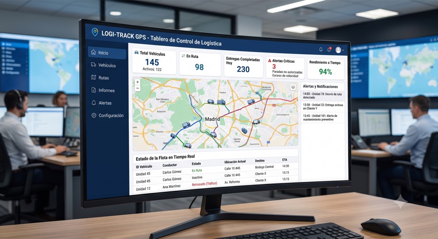 Plataforma Integral de Logística, Rastreo GPS y Control de Flotillas